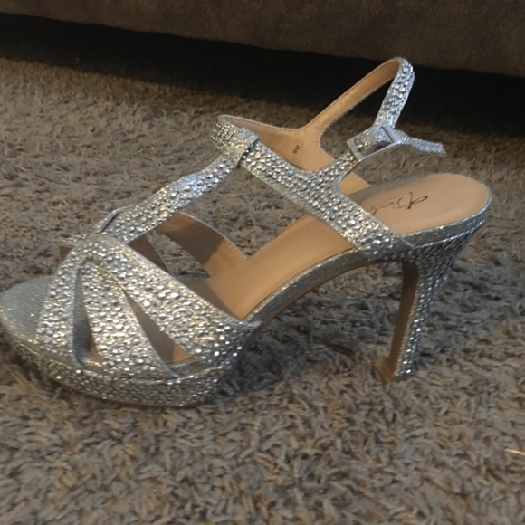 Silver Rhinestone Heels - Picture 4 of 4